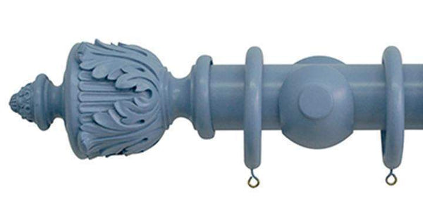 Jones Estate 50mm Regatta Curtain Pole  Acanthus Finial - Curtain Poles Emporium