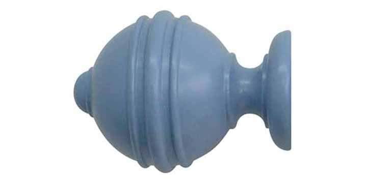 Jones Estate 50mm Regatta Curtain Pole Ribbed Ball Finial - Curtain Poles Emporium