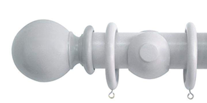 Jones Estate 50mm Shingle Curtain Pole Ball Finial - Curtain Poles Emporium