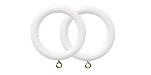 Jones Estate Alabaster 50mm Curtain Pole Rings (Pack 4) - Curtain Poles Emporium