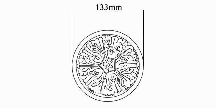Jones Estate Mercury Acanthus Holdback - Curtain Poles Emporium