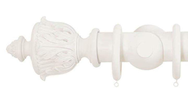 Jones Florentine 50mm Cotton Curtain Pole Acanthus Finial - Curtain Poles Emporium