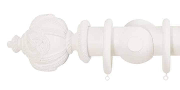 Jones Florentine 50mm Cotton Curtain Pole Rope Finial - Curtain Poles Emporium