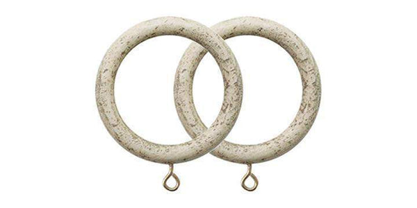 Jones Florentine Putty 50mm Curtain Pole Rings (Pack 4) - Curtain Poles Emporium