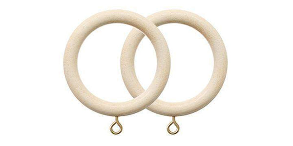 Jones Grande Ivory 63mm Curtain Pole Rings (Pack 4) - Curtain Poles Emporium