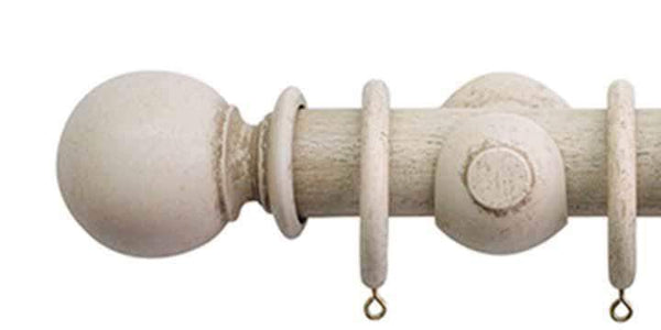 Jones Hardwick 40mm Putty Curtain Pole Ball Finial - Curtain Poles Emporium