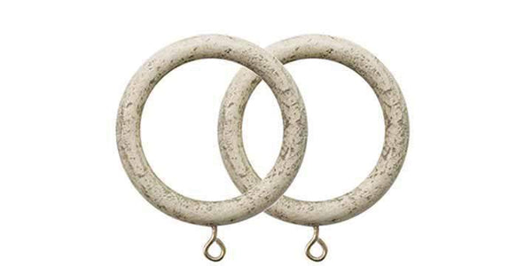Jones Hardwick 40mm Putty Curtain Rings (Pack Size of 4) - Curtain Poles Emporium