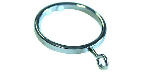 Jones Lunar 28mm Curtain Pole Ring Chrome - Curtain Poles Emporium