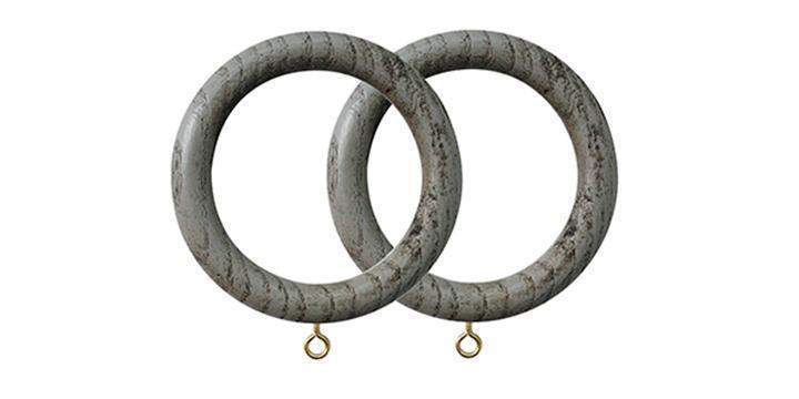 Jones Oakham 50mm Dove Curtain Rings (Pack of 4) - Curtain Poles Emporium