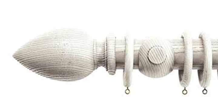 Jones Oakham 50mm Tusk Curtain Pole Cone Finial - Curtain Poles Emporium