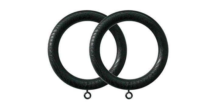 Jones Oakham 50mm Wenge Curtain Rings (Pack of 4) - Curtain Poles Emporium