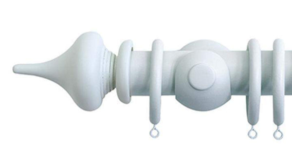 Jones Seychelles 40mm Mist Curtain Pole Minaret Finial - Curtain Poles Emporium