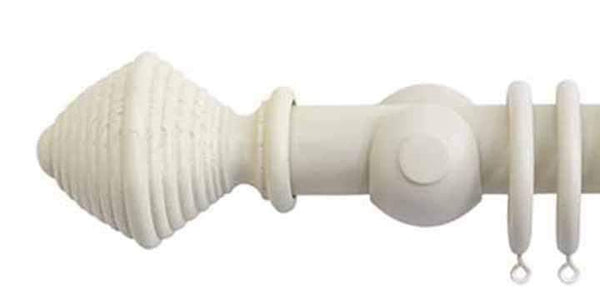 Jones Seychelles 40mm Sand Curtain Pole Hive Finial - Curtain Poles Emporium
