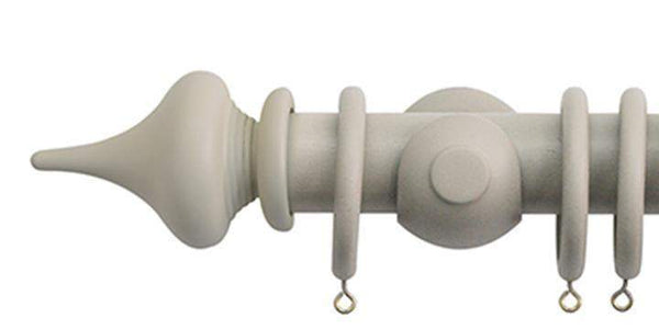 Jones Seychelles 40mm Truffle Curtain Pole Minaret Finial - Curtain Poles Emporium