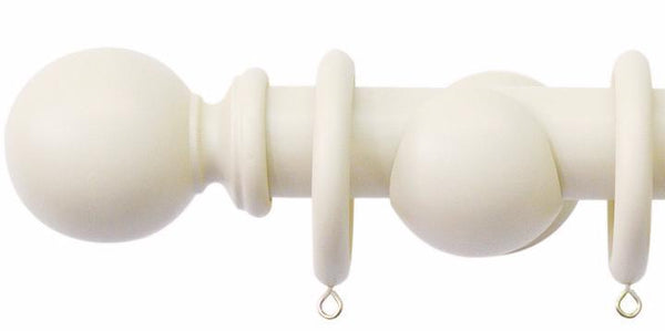 Jones Shore 35mm Ghost Curtain Pole Ball Finial - Curtain Poles Emporium