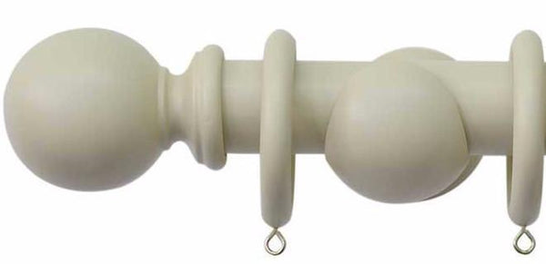 Jones Shore 35mm Latte Curtain Pole Ball Finial - Curtain Poles Emporium