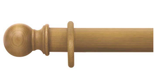 Cameron Fuller 35mm Antique Pine Curtain Pole Ball Finial - Curtain Poles Emporium