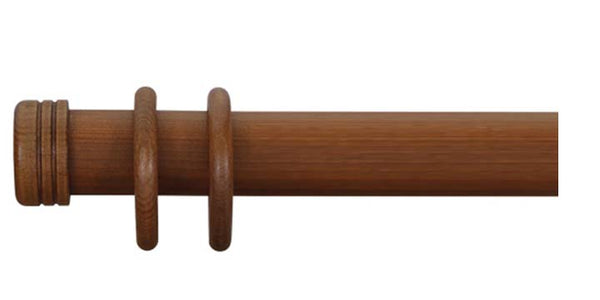 Cameron Fuller 63mm Light Oak Curtain Pole End Cap Finial - Curtain Poles Emporium