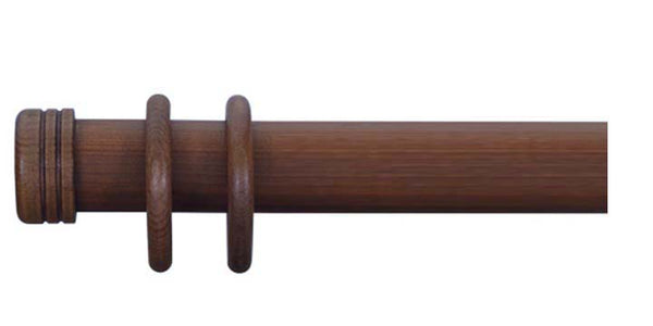 Cameron Fuller 35mm Mahogany Curtain Pole End Cap Finial - Curtain Poles Emporium