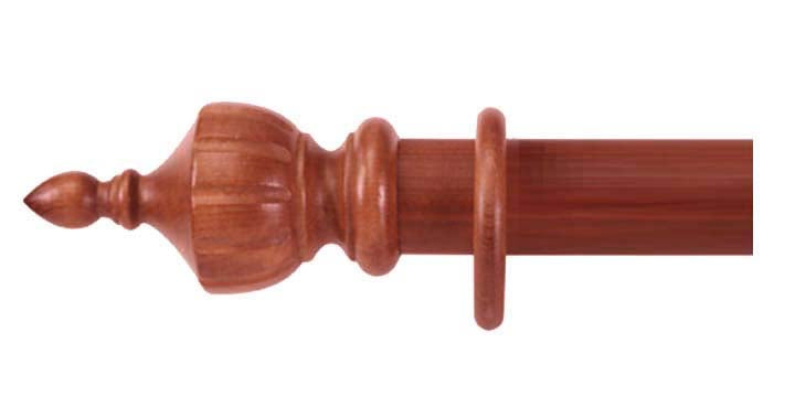 Cameron Fuller 35mm Cherry Curtain Pole Crown Finial - Curtain Poles Emporium