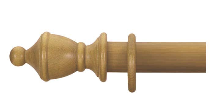 Cameron Fuller 63mm Antique Pine Curtain Pole Vase Finial - Curtain Poles Emporium