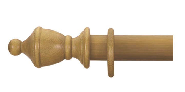 Cameron Fuller 50mm Antique Pine Curtain Pole Vase Finial - Curtain Poles Emporium